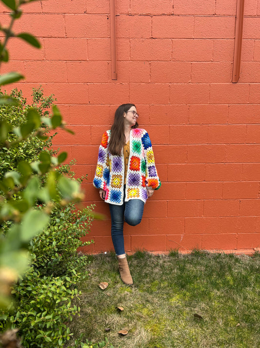 Flora Granny Square Cardigan